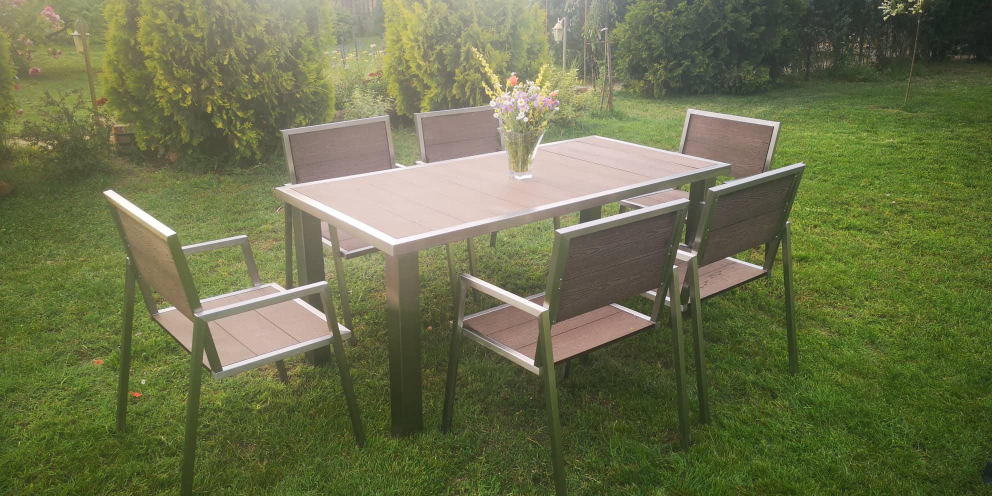 MRK-Mira Vario rozsdamentes kerti bútor garnitúra